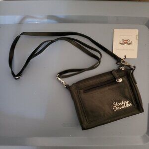 Vintage Harley Davidson Genuine Leather Crossbody Hip Riding Bag